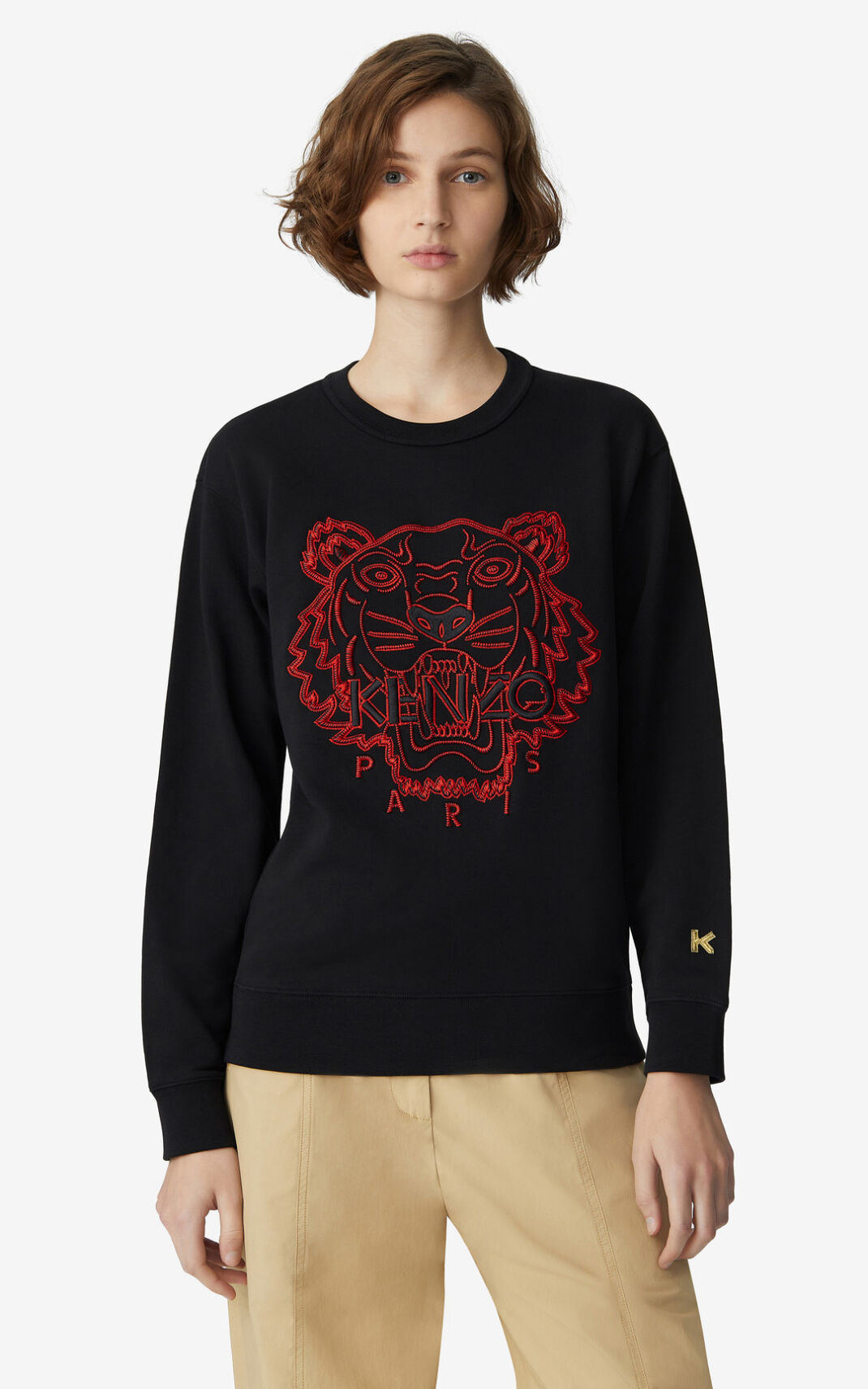 Kenzo Tiger Ženska Puloverji Črna SI-7727933